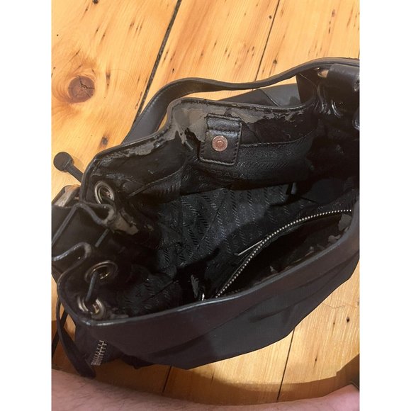 PRADA Necessaire VIT/DAINO PRINT Shoulder Bag Purse With Authentication - Picture 5 of 8